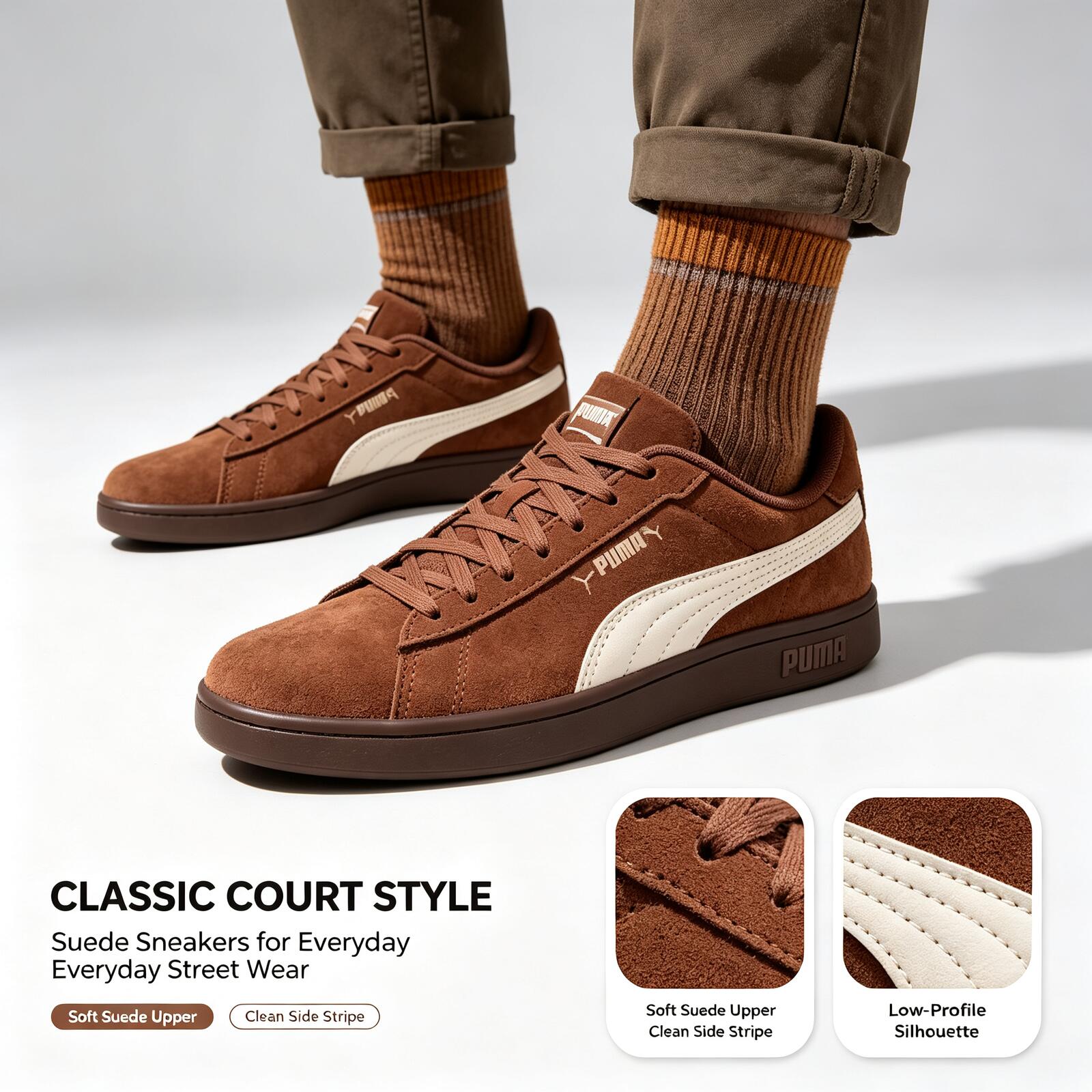 Men'S Shoes Puma Sneakers - Sepatu Kasual Retro PUMA Baru, Sol