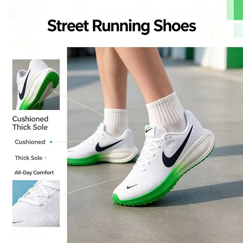 Men Shoes Size Nike - Sepatu Lari Nike Putih Hijau Terbaru