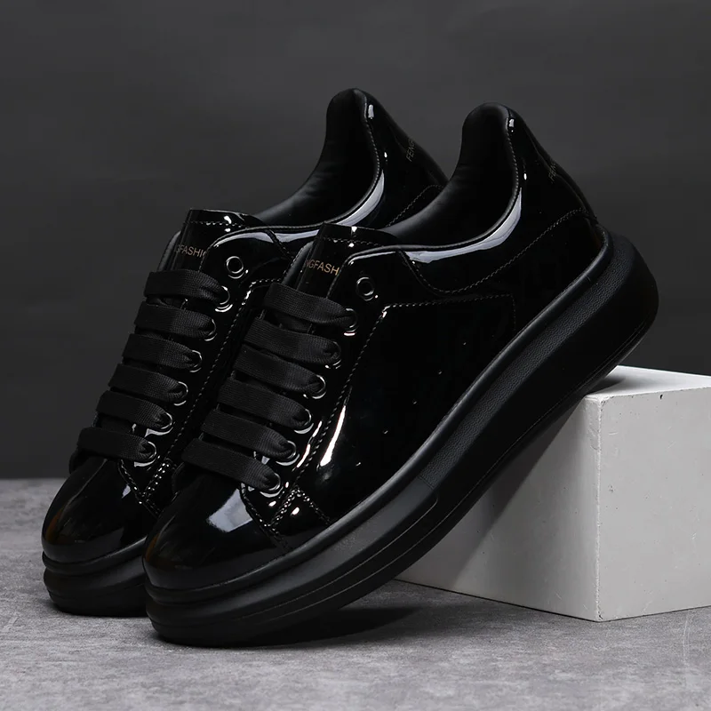 Men Shoes Dior - Sepatu Pria Merk Brand Hitam Mengkilap