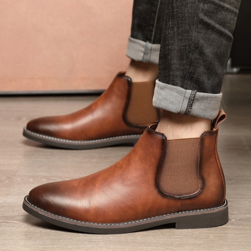 Men'S Shoes Dress Casual - Sepatu Boot Kulit Kasual Bisnis Pria