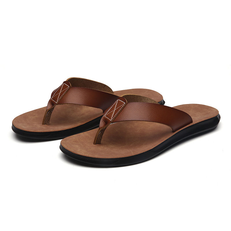 38-47 Sandal Jepit Kulit Itali - Men'S Shoes Dress Casual ulasan dan harga