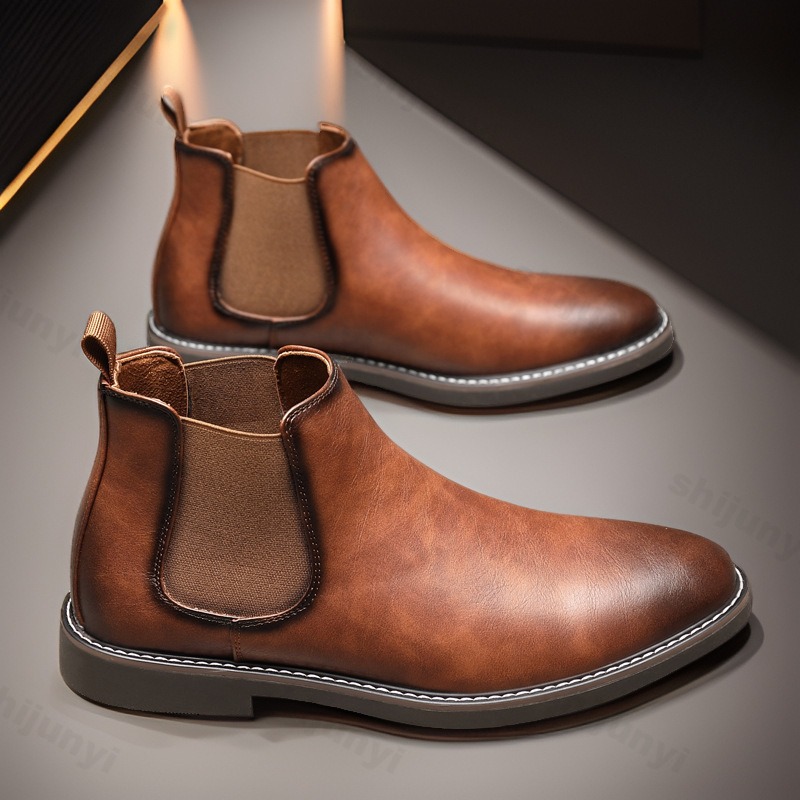 Sepatu Boot Kulit Kasual Bisni - Men'S Shoes Dress Casual ulasan dan harga