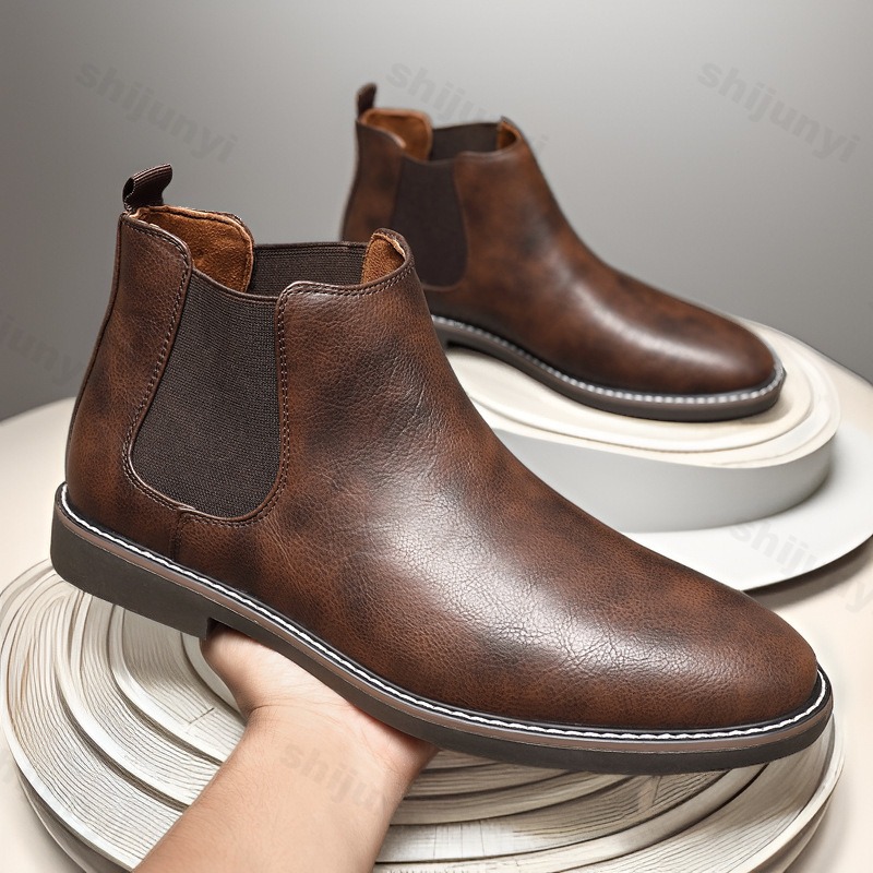 Sepatu Boot Kulit Kasual Bisni - Men'S Shoes Dress Casual ulasan dan harga